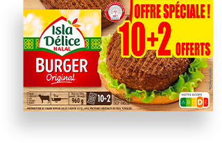 BURGER ORIGINAL 10+2 OFFERT ISLA DELICE - 960G meilleure qualite╠ü