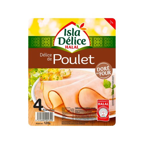 POULET DORE AU FOUR 4 TRANCHES ISLA DELICE - 120G