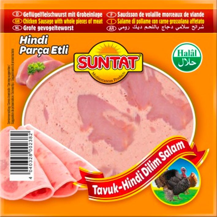 SALAMI VOLAILLE MORCEAUX VIANDE SUNTAT - 200G