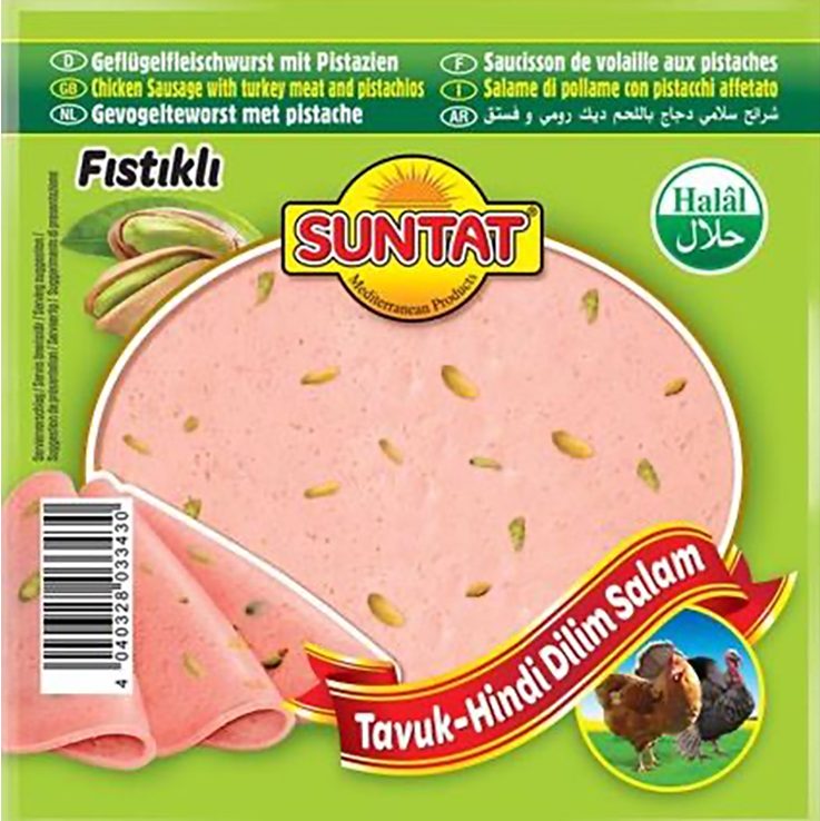 SALAMI DE VOLAILLE PISTACHE EN TRANCHES SUNTAT