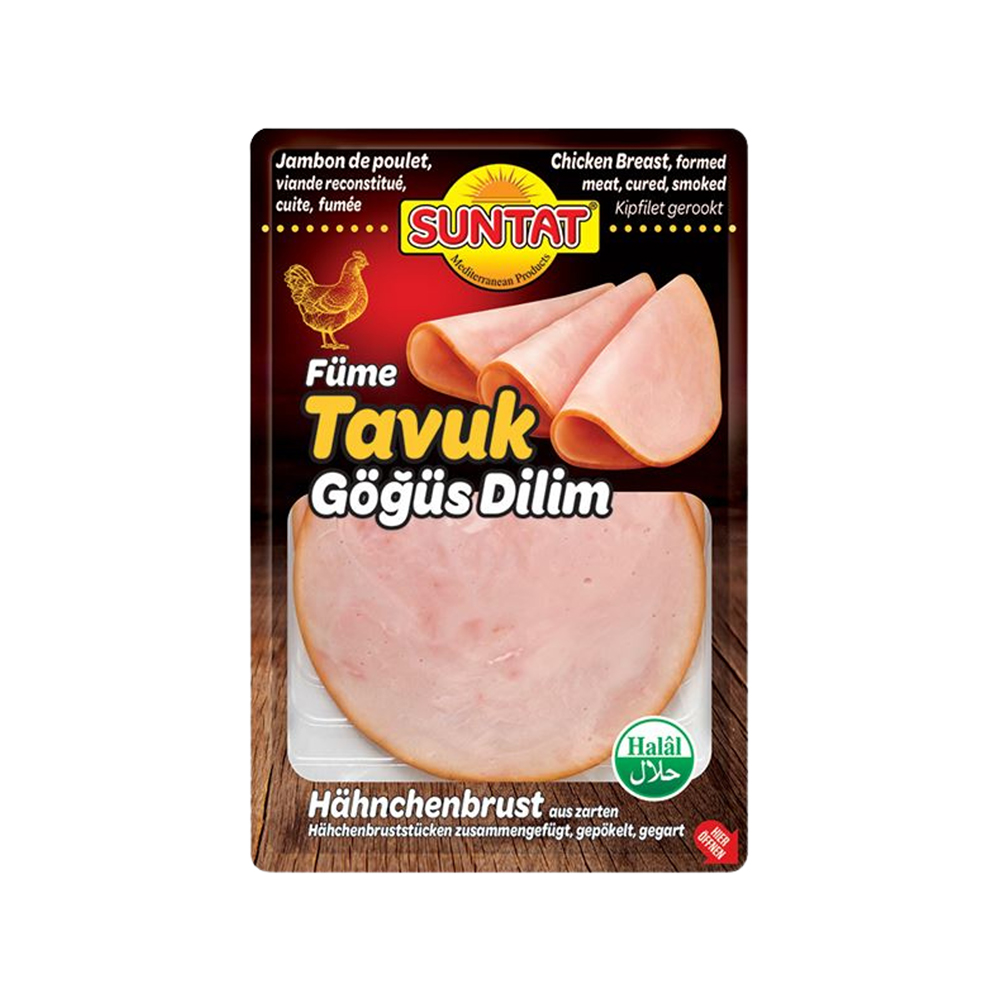 JAMBON DE POULET FUME SUNTAT - 100G