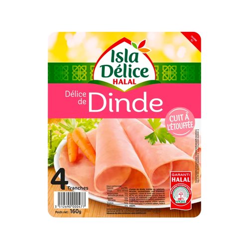 DELICE DE DINDE 4 TRANCHES ISLA DELICE - 160G