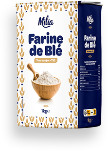FARINE DE BLE MILIA T55 - 1KG