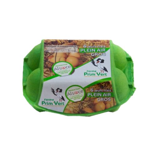 OEUF PLEIN AIR GROS PRIM'VERT - X6